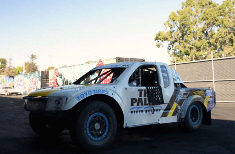 Video: 500 Horsepower ProLite Truck Destroys Tires On Donut Garage