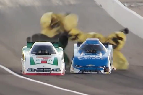 Video: John Force And Jim Campbell Get Intimate In Las Vegas