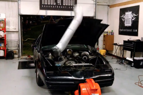 Video: Pontiac Hurls A Charge Pipe Into Crowd During Dyno Pull!