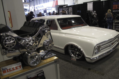 SEMA 2017: All American Billet Hood Hinges And Serpentine Systems