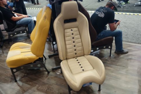 SEMA 2017: Factory Vinyl-Covered Race Seats From TMI