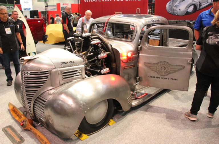 SEMA 2017: Gary Corns Wild Radial Engine-Powered '39 Plymouth Truck