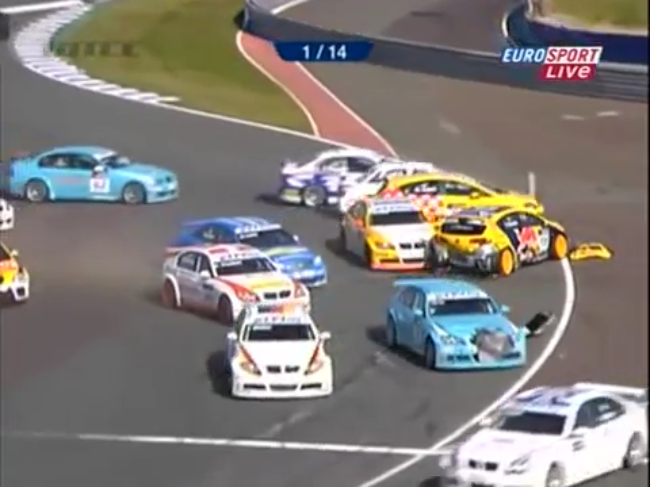 Video: The Worst First-Corner Pileup in Racing