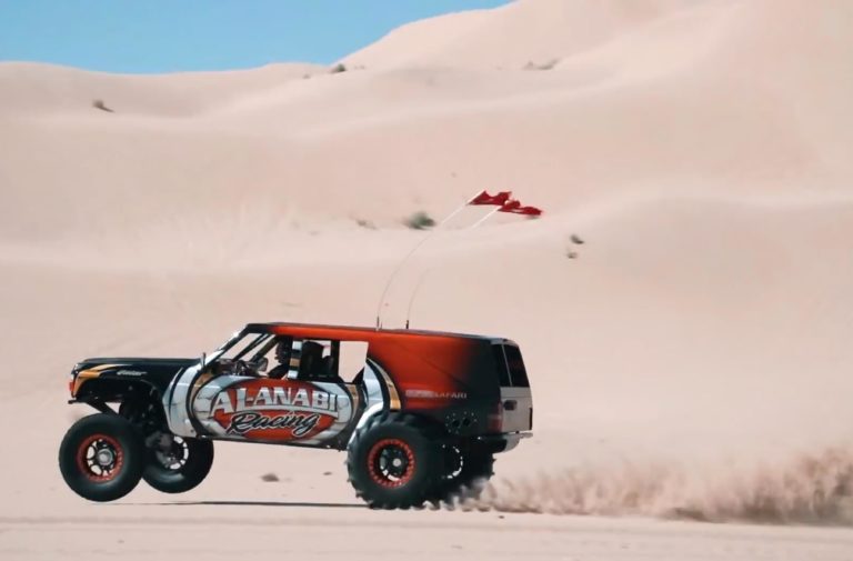 Wheelie Monster: Joe Fab's Rear Engined Nissan Patrol