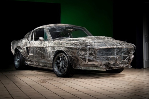 This Life-Size Shelby GT500 Is A Work Of Wire Art