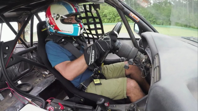 Video: Chris Harris Races a Chump Car BMW E30!