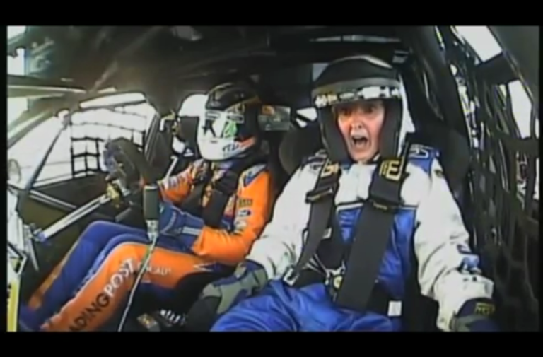 Video: Terrifying Grandma In A V8 Supercar