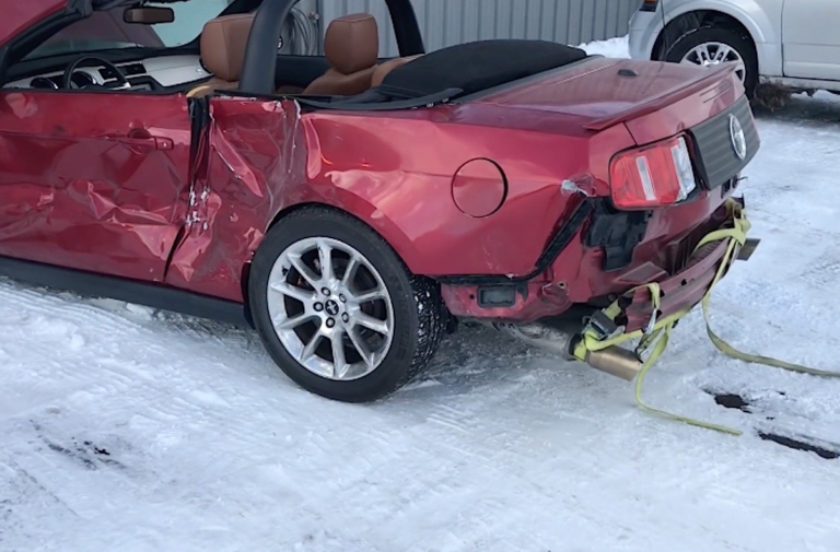 Unbelievable! Mustang Totaled 2 Hours After Delivery