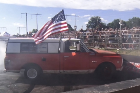 Video: Farmtruck And AZN Crash Their Burnout Truck At SummerNats 31
