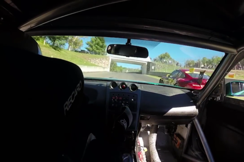 Video: Race-Tuned 350Z Crashes with Porsche Cup Car