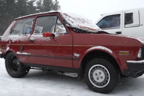 Pocket Rocket: LS-Swapped Yugo Goes Ice Drag Racing!