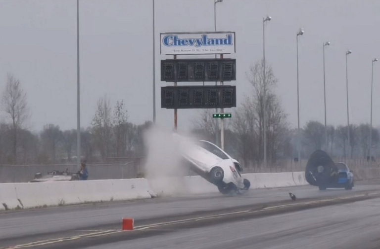 Randy Westmoreland Goes For A Scary Ride At Small Tire Legends Event
