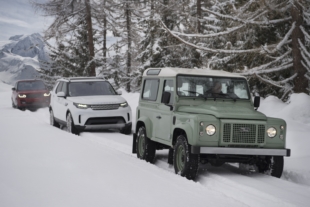 Land Rover Defender Outline in Snow Marks Brand's 70th Anniversary