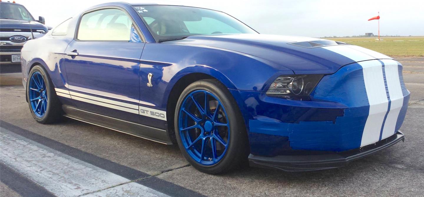 Stock-Engine Shelby GT500 Screams To 200+MPH Standing Mile