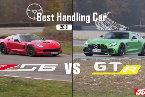 Video: Corvette Z06 Battles Mercedes AMG GT R In France