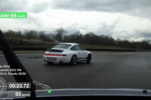 Video: Evo VIII Chases Wild Porsche 993 In The Rain!