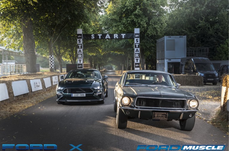 Classic & Current Bullitt Mustangs Co-Star At Goodwood