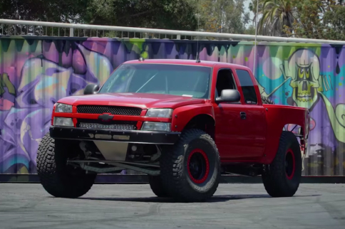 Video: Prerunner Silverado Shreds on Hoonigan Build Breakdown