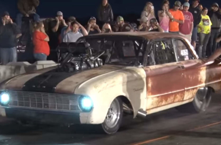 1,800-Horsepower, Barn-Find Falcon Is A Force On The Drag Strip