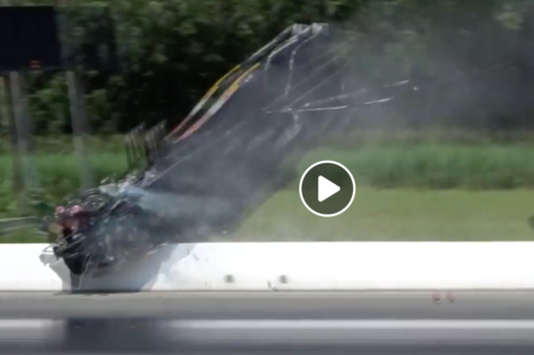 Video: DJ Cox's Brutal Top Alcohol Funny Car Crash