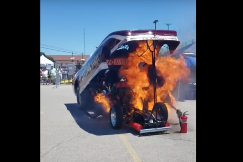 Video: Man Escapes Terrifying Goodguys Funny Car Fire