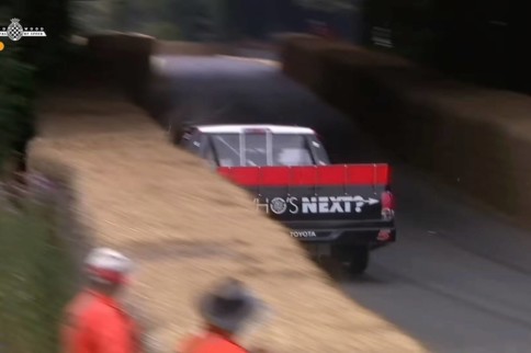 Video: Wrestling Legend Goldberg Crashes NASCAR Truck At Goodwood