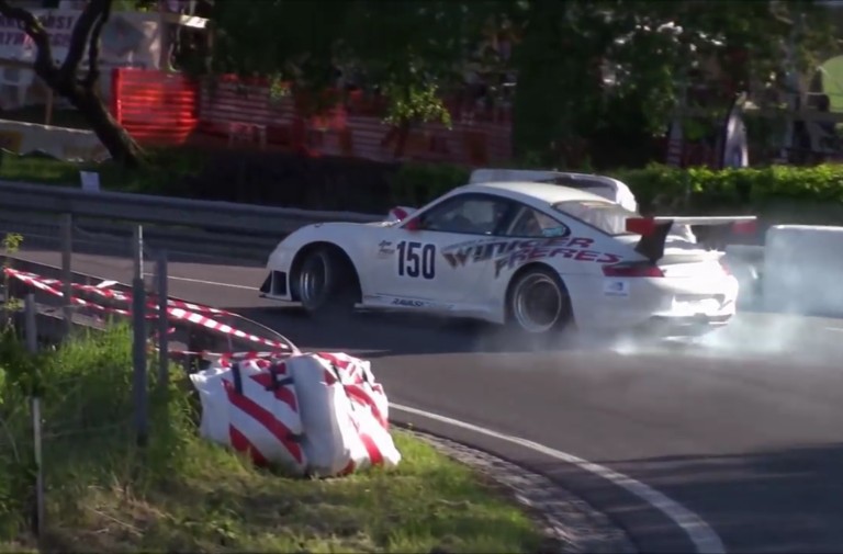 Video: 500-HP Porsche GT3 Cup Roasts Tires On The Hillclimb