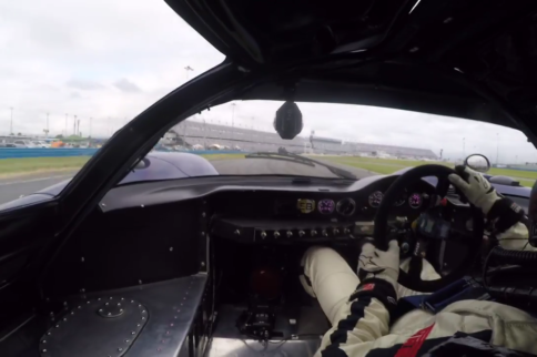 Video: Dickie Meaden Wrestles A Snarling Lola T70 Replica at Daytona