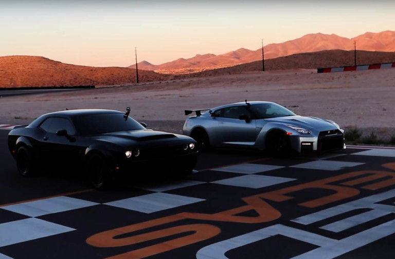 Video: Dodge Demon vs Nissan GT-R NISMO Edition