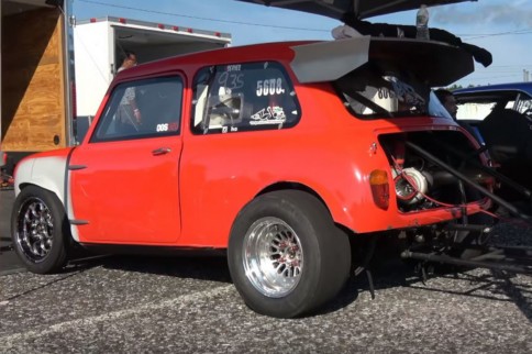 Mini Madness! A 9-Second Mini Cooper Goes Wild At Atco Dragway