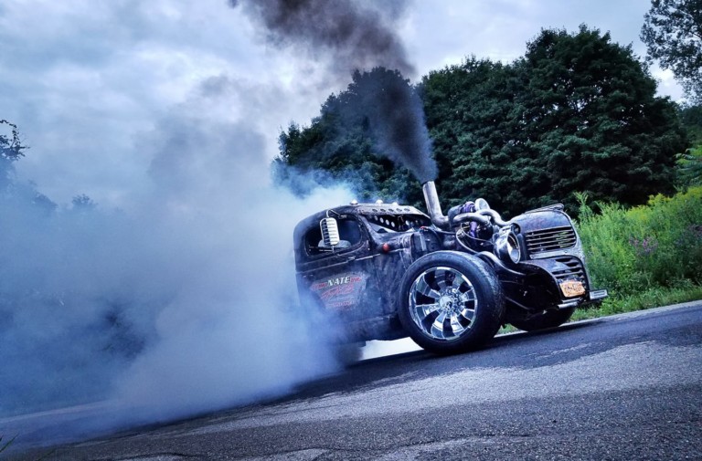 VIDEO: Nate Newton's Backyard-Built Nitrous-Fed Cummins RatRod Dodge