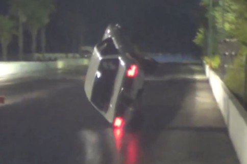 Watch This Small-Tire 'Stang Violently Wheelstand And Crash