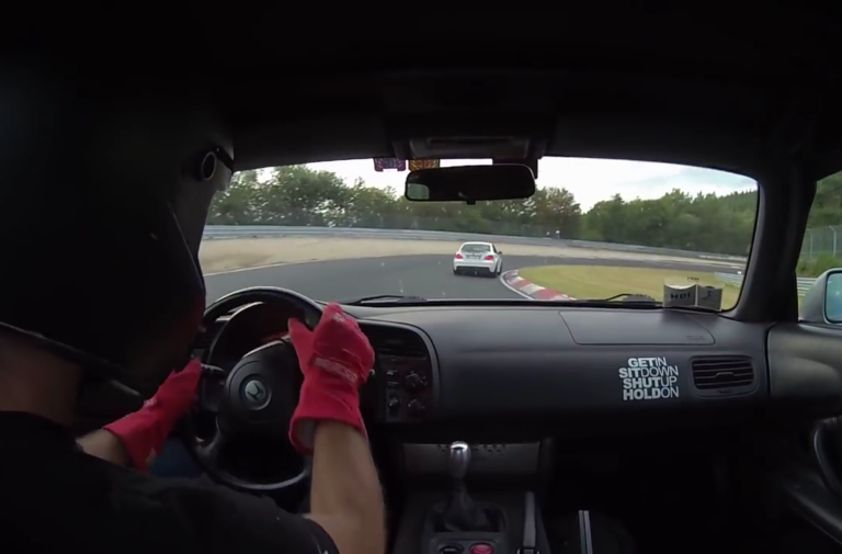 Video: Twitchy Turbo S2000 Hunts Down BMW 135i At The Nurburgring