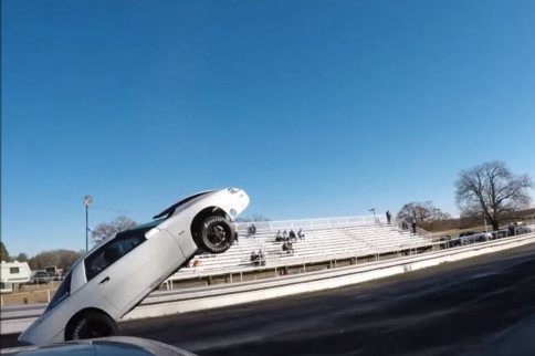 Liftoff! Nitrous-Huffing Camaro Tries To Take Flight
