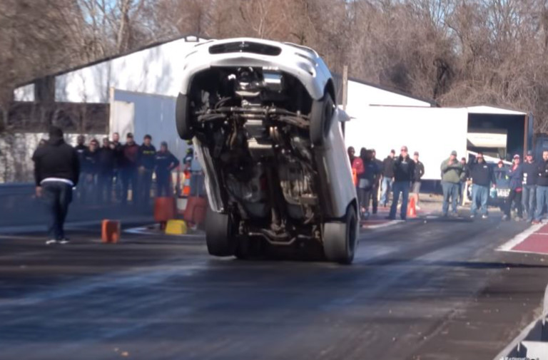 Liftoff! Nitrous-Huffing Camaro Tries To Take Flight
