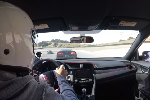 Video: Honda Civic Type R Takes On Corvette C6 Z06 At Laguna Seca