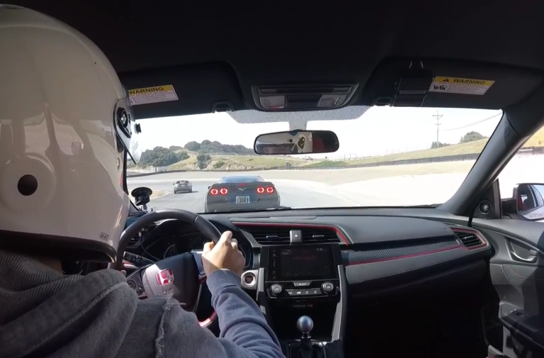 Video: Honda Civic Type R Takes On Corvette C6 Z06 At Laguna Seca