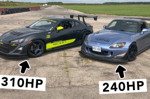 Video: Track-Spec S2000 Squares Off Against Supercharged Scion FR-S