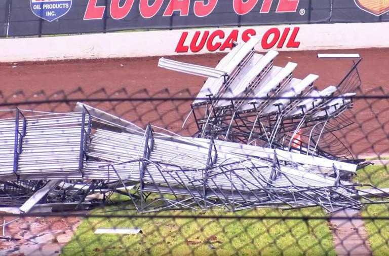 Video: Lucas Oil Speedway In Missouri Hit Hard By Storm