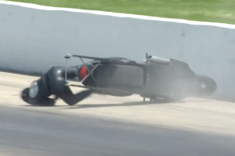 PSM Racer Jianna Salinas Takes High-Speed Tumble At Route 66