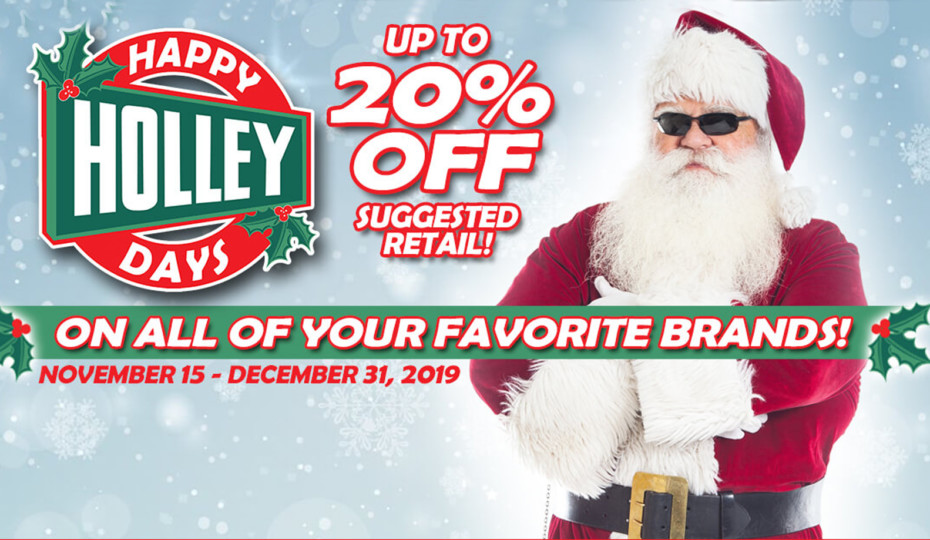 Buy Parts, Save Money. The Happy Holley Days Sale Is Here