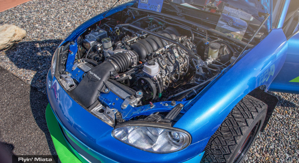 LS3 under the Miata bonnet