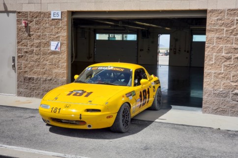 Video: Randy Pobst Hunts Down V8 Mustang In A K24-Swapped Miata!