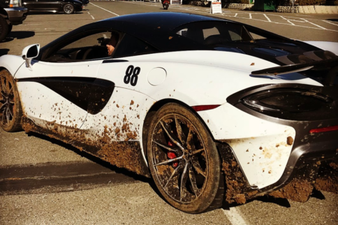Video: McLaren 600LT Spins Between Cars, Nearly Gets Totaled!