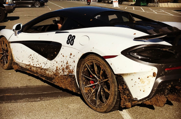 Video: McLaren 600LT Spins Between Cars, Nearly Gets Totaled!