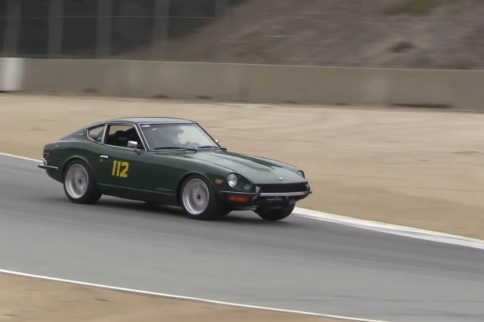 Video: Modified Datsun 240Z Outruns Porsches At Laguna Seca