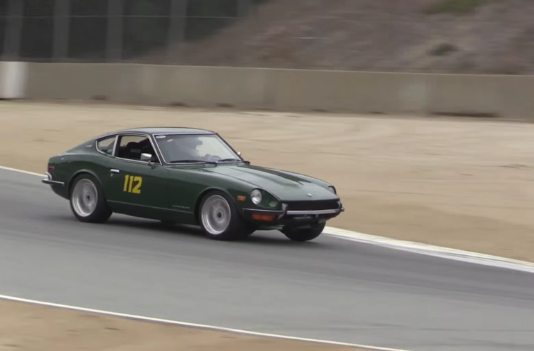 Video: Modified Datsun 240Z Outruns Porsches At Laguna Seca