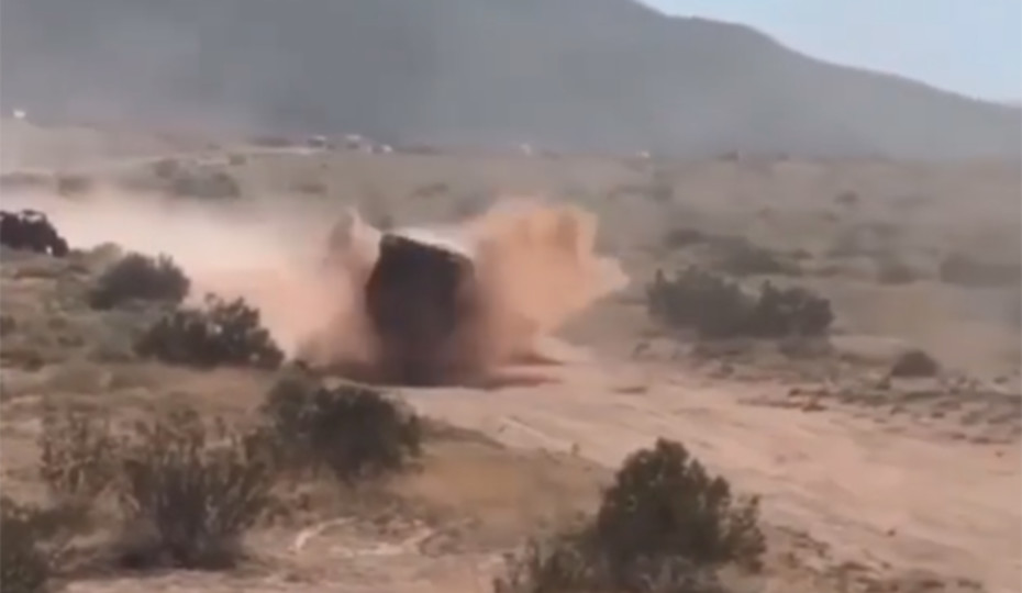 Video: Truck Goes For Wild Ride During Parker 425 Qualifying