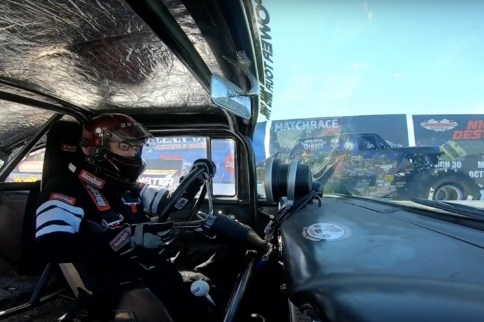 LS-Powered Gasser Takes On Monster Truck In Epic Drag Race