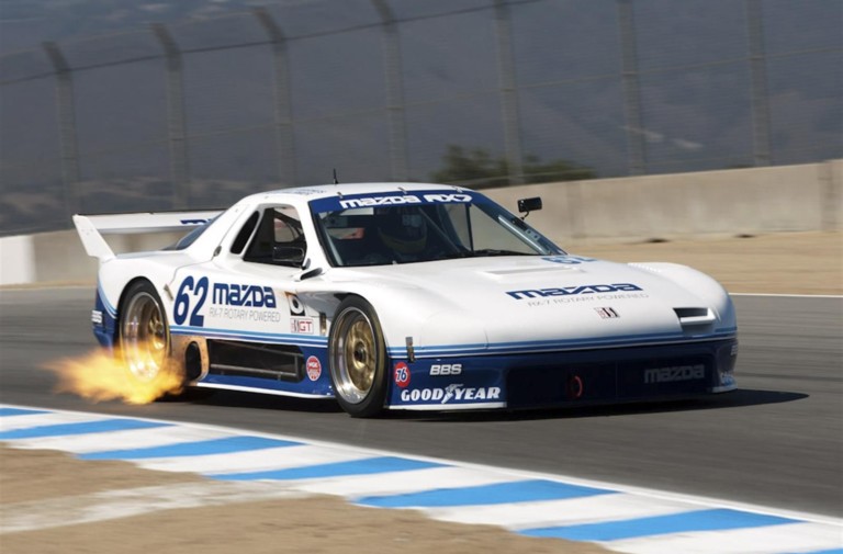 Video: 360° View Inside The 4-Rotor IMSA RX-7 At Laguna Seca!